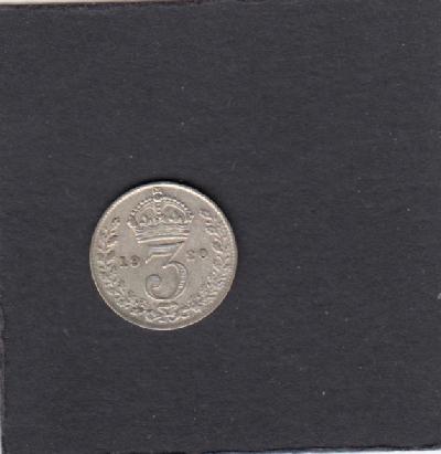 Beschrijving: 3 Pence EDWARD V